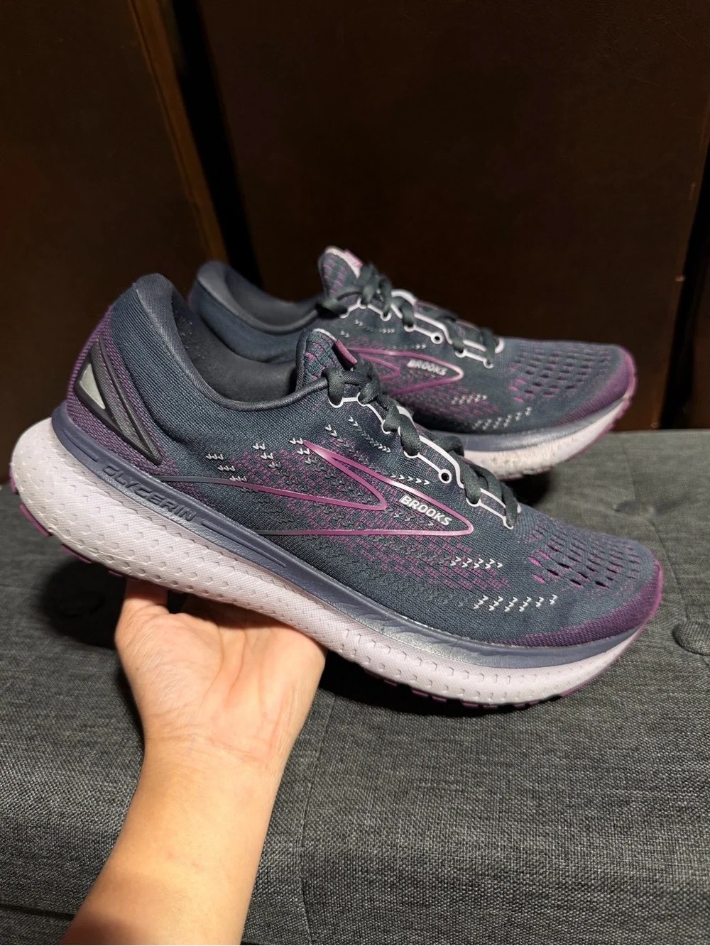Brooks Glycerin 19 Grey/Purple/Pink Women's Running Shoes